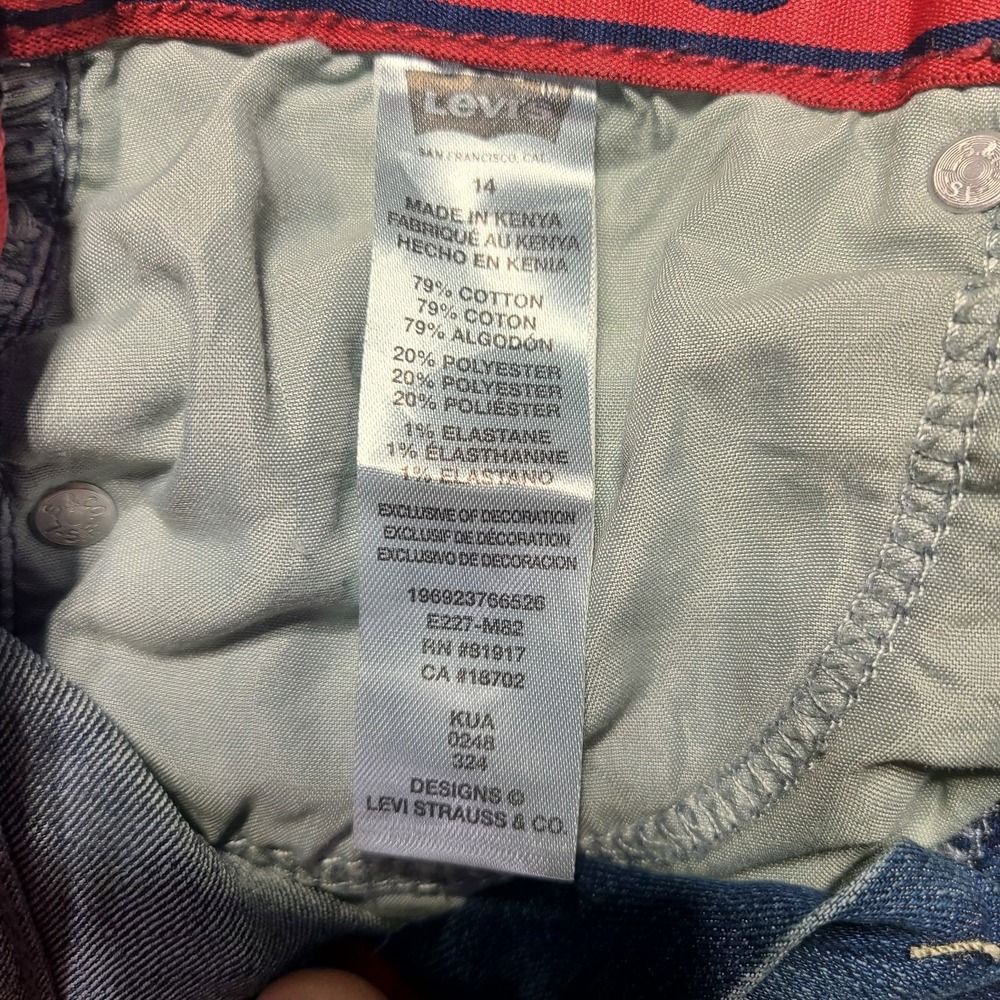NEW Levi's 511 Youth Size 14 REG Slim Stretch Flex (27 x 29) NWT - Picture 10 of 10